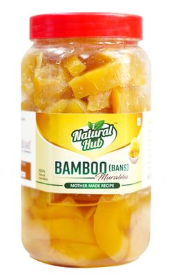 Natural Hub Presents Bamboo Murabba - Without Sugar Syrup, Mothermade Recepie with 100% Natural Ingredients, Fresh & Homemade Immunity Booster Pack - 900Gms