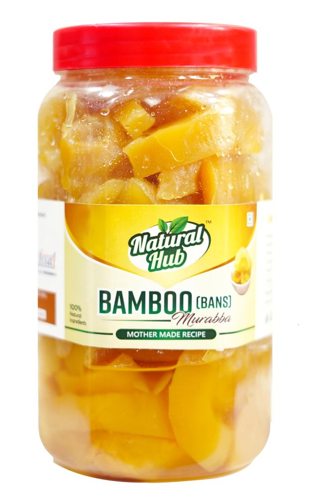 Natural Hub Presents Bamboo Murabba - Without Sugar Syrup, Mothermade Recepie with 100% Natural Ingredients, Fresh & Homemade Immunity Booster Pack - 900Gms