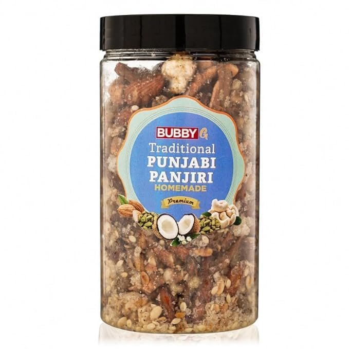 BUBBY G Punjabi Panjiri |Traditional panjeeri Punjabi sweet Healthy snack Ayurvedic panjeeri Pure, Natural, No Preservatives Added (500gm Pack of 1)