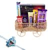 SFU E Com Home Dcor Basket Gift & Creamy Chocolates | Kids Rakhi Chocolate Gift For Brother | Doremon Kids Rakhi With Chocolates | Rakshabandhan Chocolate Gift | 678 view 1