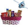 SFU E Com Attractive Chocolate Basket Hamper | Kids Rakhi Chocolate Gift For Brother | Doremon Kids Rakhi With Chocolates | Rakshabandhan Chocolate Gift | 156 view 1