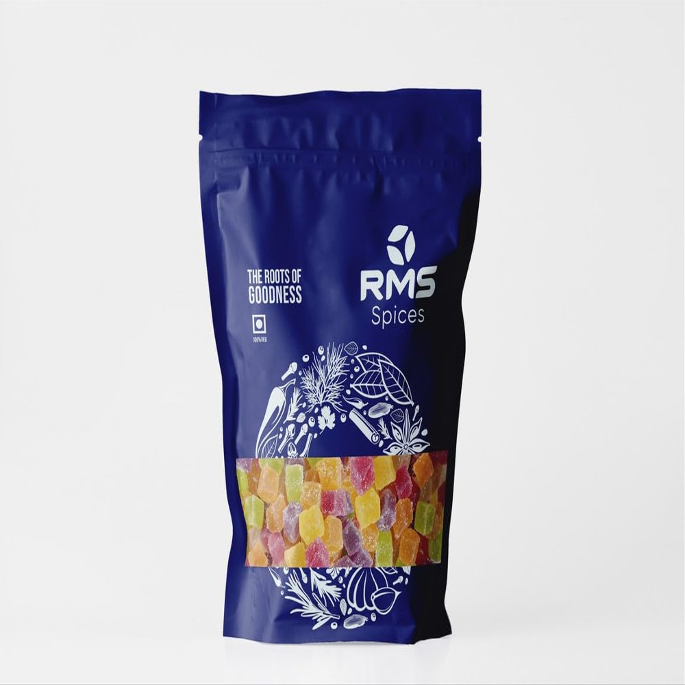RMS Sweet Jelly Cubes | Fruity Gummy Cubes - 500 Grams|(Delicious & Fun Snack)