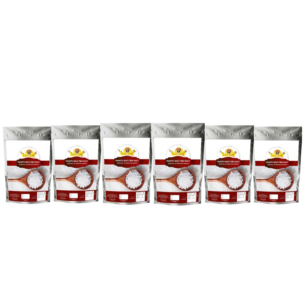 Baneeya Sa Diwali Sale Hand Cleaned Chemical Free Salt Sabut Namak Rich In Minerals Crystal Sea Salt Un-Filtered Sea Salt-400GM*6Pack Great Indian Festival