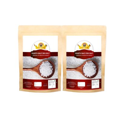 Baneeya Sa Diwali Sale Feng Shui Vastu salt- Khada salt- Suddh Namak- Negative energy Cleanser Remover Sea Salt | Sabut Namak Rich In Minerals-200GM*2Pack Great Indian Festival