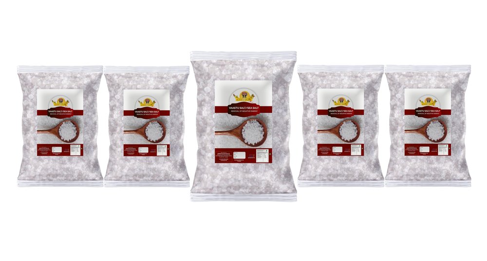 Baneeya Sa Diwali Sale Suddh Fresh Arabian Sea Salt | Traditionally Made 100% Natural | Crystal Mota Salt | Namak Rich In Minerals-850GM*5Pack Great Indian Festival