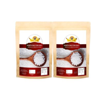 Baneeya Sa Diwali Sale Feng Shui Vastu salt- Khada salt- Suddh Namak- Negative energy Cleanser Remover Sea Salt | Sabut Namak Rich In Minerals-100GM*2Pack Great Indian Festival