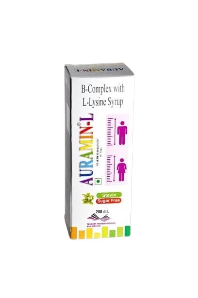 AURAMIN-L B-Complex with L-Lysine Syrup 200ML