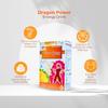 HERBAL VEDIC Dragon Power Energy Drink Powder (105g, Refill)| Tasty Orange Flavoured Glucose Drink Provides Instant Energy| Vitamin C Boosts Immunity, Calcium for Intense Bone Pack of 1 view 3