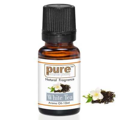 Pure Source India Aroma Oil for Home Fragrance | Best for Aromatherapy | Meditation | Used in Diffusers, Candles, Air Fresheners, Soaps (10ML) (White Tea)