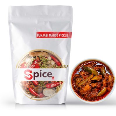100% Natural Mango pickle | Magaya pickle | Punjabi Mango Pickle | Aam ka Achar | | (No Chemicals & Preservatives) - (250 Grams)