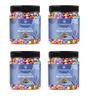 FreshoCartz Chocolate Munchies | Chocolate Buttons | Chocolate Buttons For Cake Decoration | Chocolate Truffles | Colourful Chocolates - Jar Pack (400g (Pack of 4)) view 1