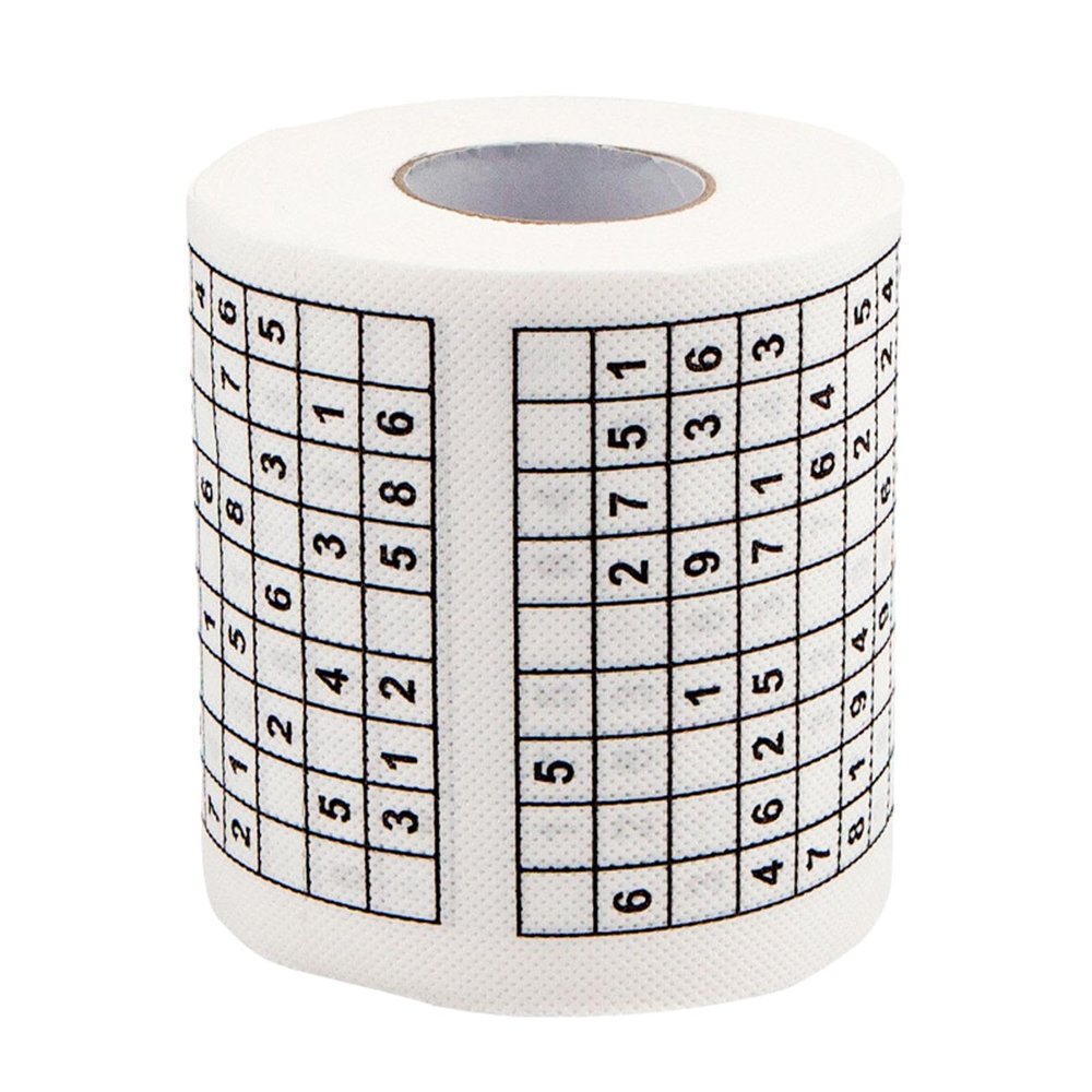 CALANDIS Sudoku Toilet Paper Roll | 1 Roll Sudoku Toilet Paper