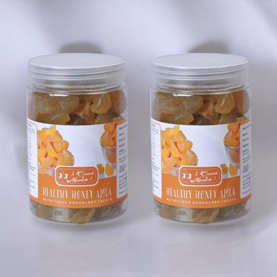 J J crunch N munch Honey Amla Candy Purely Honey Processed Sugar-free Dry Amla Candy Best For Eyes, Hairs Low-Calorie Dry Fruit Snack And 100% Natural Honey Sweetened Snack (Pack of 750 Gm)