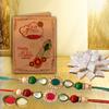 AWANI TRENDS Rakhi For brother raksha Bandhan Rakhi gift For Brother set of 2 Rakhi with Kaju Katli gift pack Rakhi For Brother sweets combo view 1