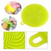 BuntyChiku Silicone Washing Sponge Antibacterial Vegetable Washing Brush and Silicone Dish Scrubber Fruit Round Scrubber Pad Multipurpose Silicone Dishwashing Tools for Kitchen (2) view 3
