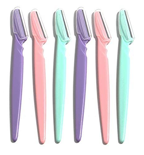 Glamyou Reusable Face Razor | Eyebrow & Facial Hair Removal Razor | Safe & Pain free Remover | Pack of 6