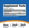 Nutricost Yohimbine HCl 5mg, 240 Capsules Gluten Free, Non-GMO, 150 grams view 4