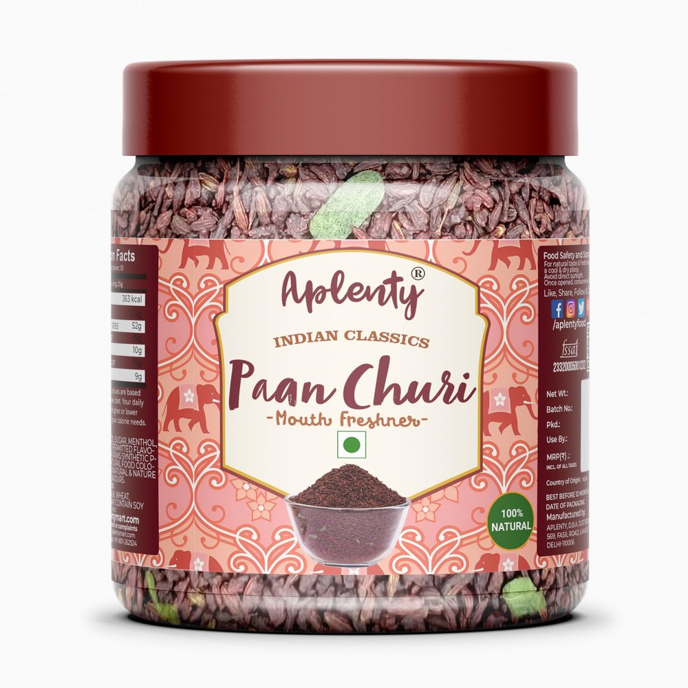 Aplenty Paan Churi Marwari Mouth Freshener | Homemade Pan Chury Mukhwas | Kesar Churi | Sweet Brown Fennel Seeds Mukhawas | Sounf/Souf/Saunf 400g