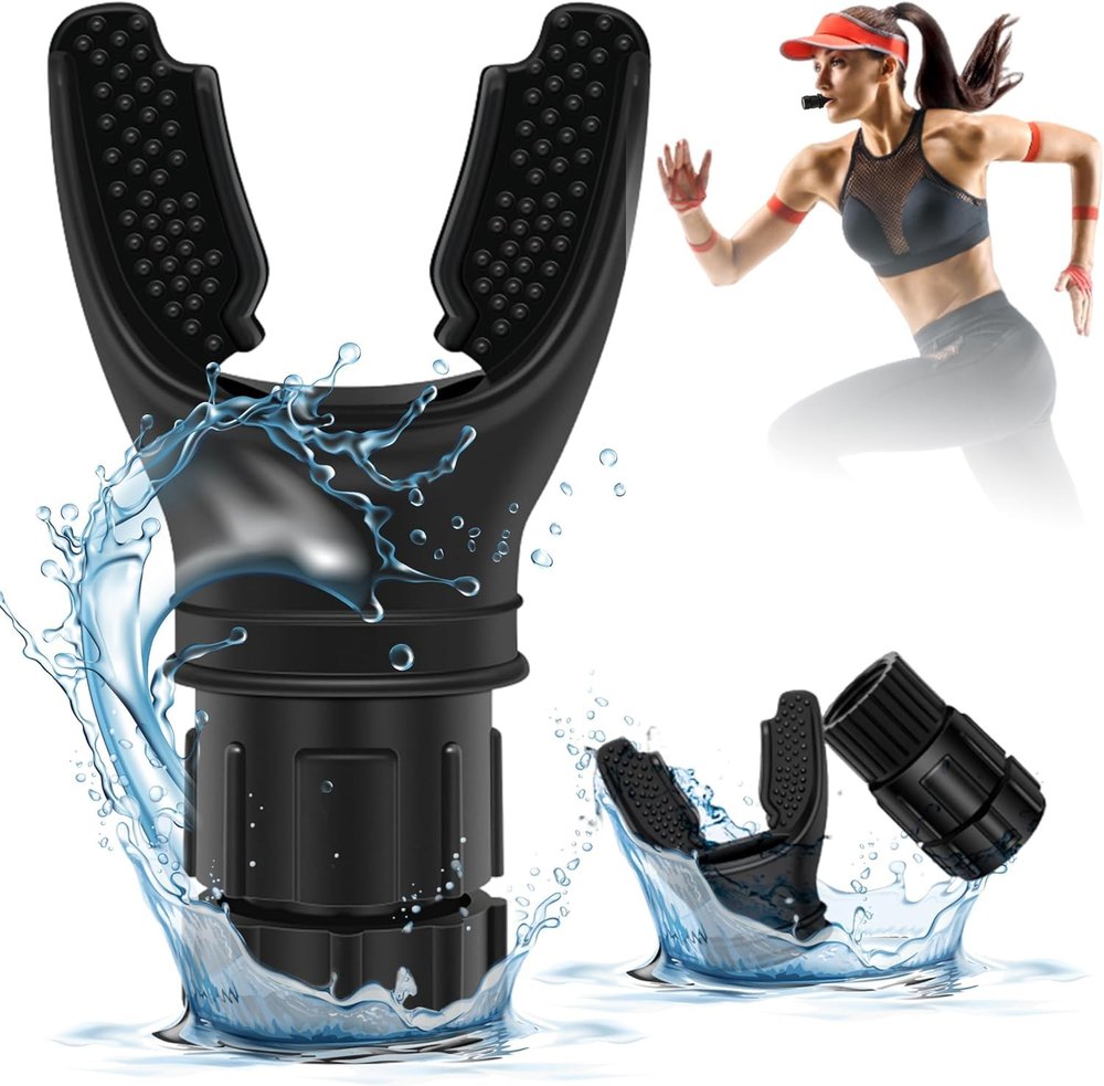 WHIPBIRD Breathing Trainer,Oxyboost Breathing Device,Lung Capacity Exercise Device,Oxyflow Breathing Trainer,Deep Inhalation & Expiratory Muscle Exerciser Device With Adjustable Resistance (Black)