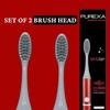 PUREXA Replacement Brush Heads for Sonic Sleek Electric Toothbrush | Effective Plaque Removal & Healthier Smile with Soft Dupont Bristles | Pack of 2 view 2