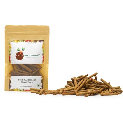 ANCHERY DRUGS Manjatti, Indian Madder Root, Rubia Cordifolia, Manjistha, Majeet (100 gms)