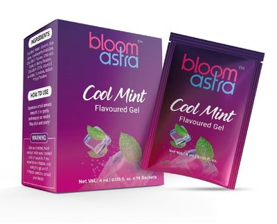 Bloomastra Massage Gel for Thrilling Vibe | Cooling & Warming Gel for Men & Women (Cool Mint, Pack of 14)