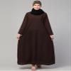 Mallika Hand embroidery at front and sleeve double layer butterfly Abaya view 3