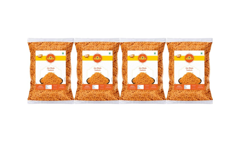 Baneeya Sa aloo bhujia - Aslee Rao Bikaner wali Alu Bhujiya - Bhujia | alu bhujia | aloo bhujia pantry | Rakhi Diwali Holi Festive Snack | Namkeen Savoury Snack-900g*4Pack