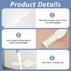 HANNEA Nose Hair Trimmer For Men Women, 3pcs 360 Degree Rotating 2 In 1 Double Head Nose Hair Remover And Ear Cleaner Portable Nose Cleaner Nose Hair Trimmer For Women Men ABS Nasal Hair Cutter view 3