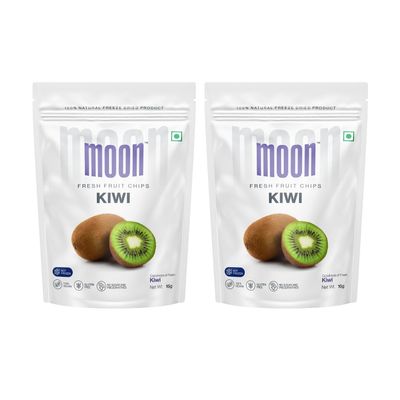 Moon Freeze Dried Kiwi | No Preservatives, No Added Sugar, Healthy Dried Fruit | 100% Natural, Vegan, Gluten Free Snacks | 16 g Pouch (Pack of 2)
