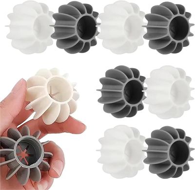 ROKTRY 10 Pcs Reusable Silicone Laundry Ball Clothes Pet Hair Remover Catcher Cleaning Tool Dryer Balls for Washing Machine Accessories