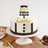 Father's Day Bow Tie Suspender Semi-Fondant Cake (600 gms) For Father's dayI Mothers DayI Valentine's dayI House WarmingI Party or Return Gift view 2