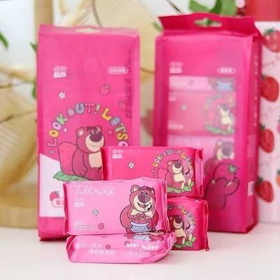 black sparrow (8pcs x 8pack) Mini Wet Wipes, Pocket Tissue Papers, Paper Napkin, cleaning wipes sanitary items, baby wipes, travel size tissue paper, Soft Cleansing Baby Wipes (2)