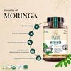 Novus Organics Premium Moringa 60 Tablets (Oleifera)-750mg | USDA & ACO Certified Organic Moringa Drumstick leaf Tablets | Honest Single Farm Sourced for Maximum Potency | Full Organic Strength view 2
