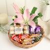 FlowerAura Hampers Include 1 Lily, 8 Chocolates & Pack of 16 Choco Rolls In Basket For Valentine's Day Gift, Birthday Gift, Anniversary Gift & Mother's Day Gift, Father's Day Gift (Same Day Delivery) view 2