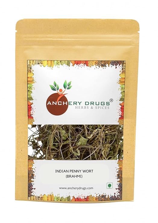 ANCHERY DRUGS Brahmi, Dry Brahmi Leaves, Bacopa Monnieri, Jadi Booti, Indian Penny Wort (100 gms)
