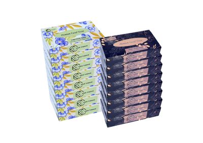 E-Vah UltraSoft Facial Tissues - Hypoallergenic 2-Ply Tissue Paper 100 Sheets Each), Gentle on Skin, Extra Soft, Absorbent, Ideal for Sensitive Skin and Gentle Care, Pack of 16