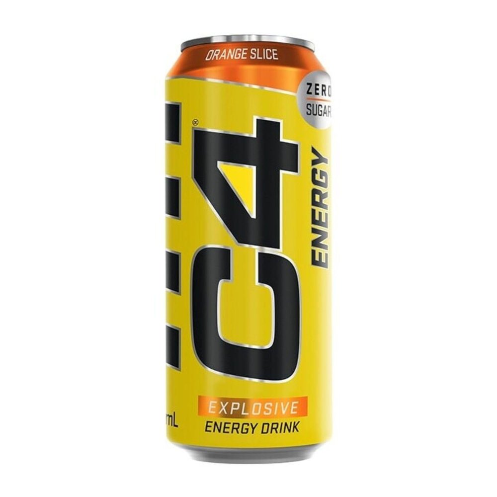 C4 Orange Slice Zero Sugar Energy Drink - 500ml (Imported United Kingdom)