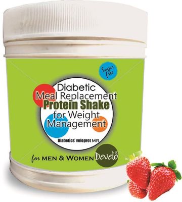 Develo Diabetic Protein Powder for Weight & flab loss (Pack of 1) - 500g Strawberry