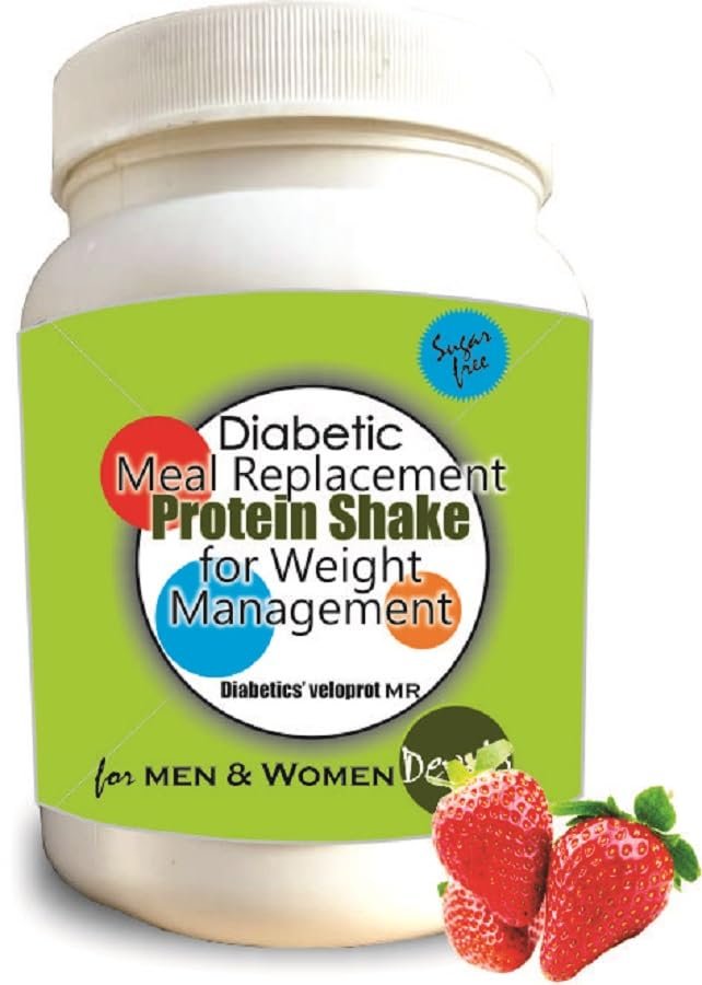 Develo Diabetic Protein Powder for Weight & flab loss (Pack of 1) - 1kg Strawberry