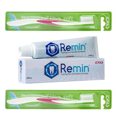 ICPA Remin Sensitivity Prevention Toothpaste, 100 gm  (Pack Of 1) and Thermoseal Ultrasoft Toothbrush - (Pack Of 2)