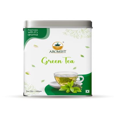 Aromist Green Tea | Mild Taste | Darjeeling Green Tea | Refreshing | Mourhfull Cup | Perfectly blend | No Preservatives | Selected Gardens of Darjeeling (100 Gm)
