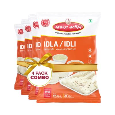AMRAT NARSIH Idla/Idli Bazaar: A Taste of Tradition | Traditional Breakfast Spread with South Indian Delights 2000 grams (Pack Of 4)