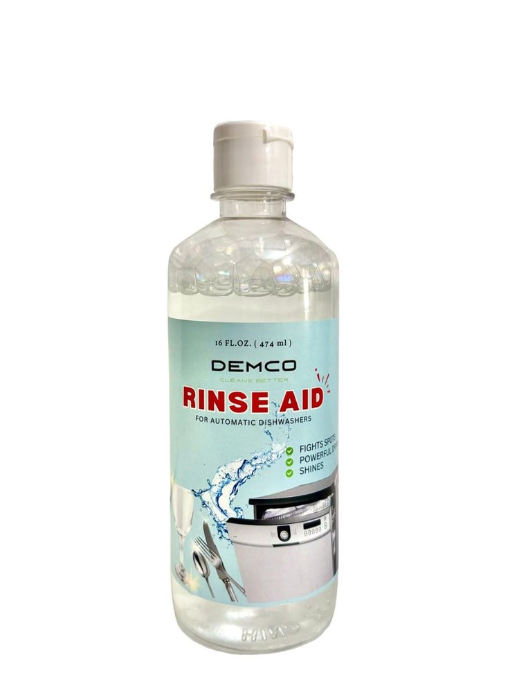 Demco Rinse Aid for Automatic Dishwashers 16 fl oz (474 ml)