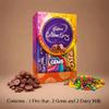 eCraftIndia Golden Lord Ganesha Om Designer Rakhi for Brother with Chocolate, Cadbury Celebrations Gift Pack of 5 Assorted Chocolates, Rakhi with Chocolate Gift - Roli Chawal Pack view 3