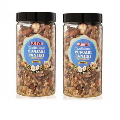 BUBBY G Punjabi Panjiri |Pure, Natural, No Preservatives Added 500 gm (Pack of 2)