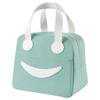 KMADHU Smiley Insulated Lunch Bag |Tiffin Storage Organizer Bag |Smooth Quilted Exterior & Inner Waterproof Thermal Cooler Tote Bag for Women and Kids (Small) (1 PCS)(green) view 1