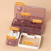 Cheshu Enterprise 3-in-1 Sealed Pill Case Splitters Pill Cutter Box Home Travel Medicine Grinder (Pack Of 1) view 3