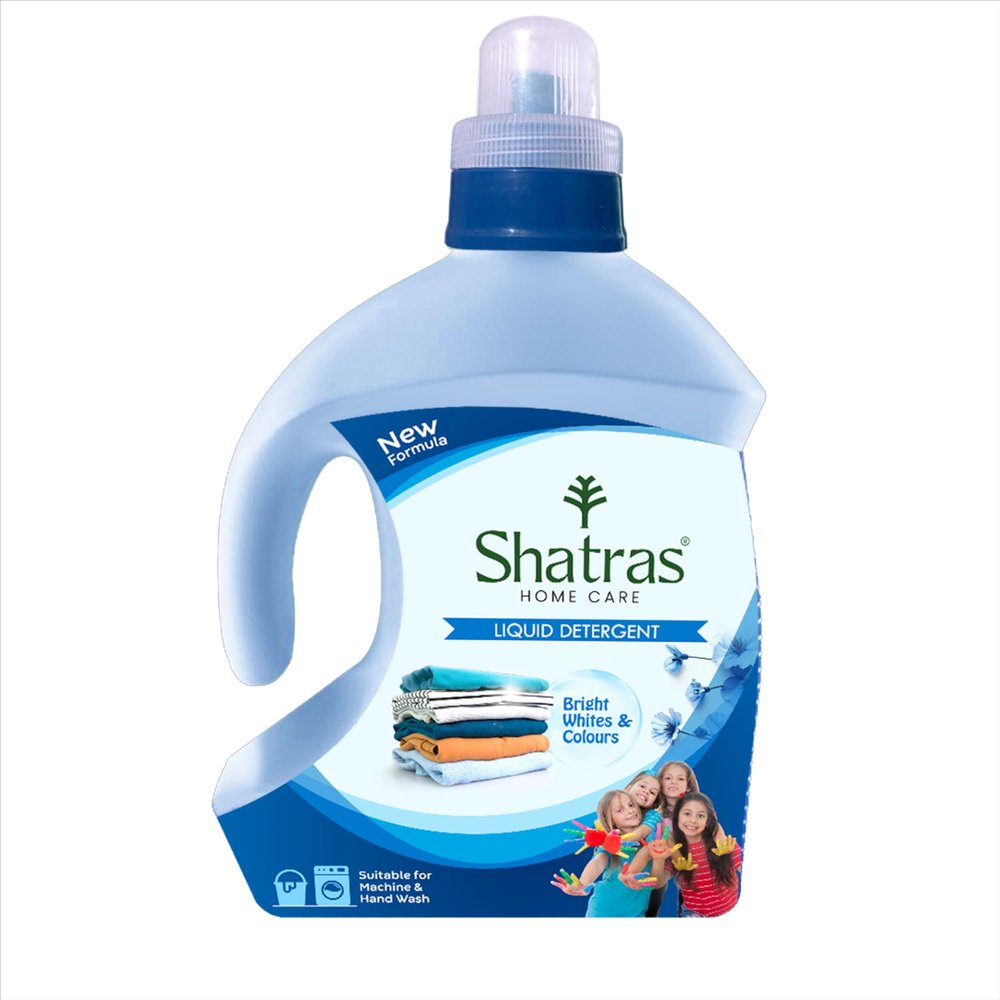 Shatras Laundry Liquid Detergent 1 Liter | Laundry Liquid for Fabric Daily Wash | Suitable For Top-Load And Front Load Machine | Balanced PH, Non-toxic