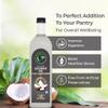 GirOrganic Wood Press Coconut Oil - 1 Litre (Glass Bottle) | Kacchi Ghani | Virgin | Unrefined | Cold pressed |100% Natural cooking oil | Gopal Ratna Award Winner 2023 (1 Litre Glass Bottle) view 4